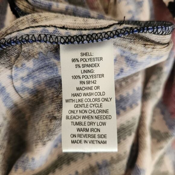 LONDON TIMES Multi Print Short Sleeves Pleated Knit Dress Size 2P - Picture 9 of 11